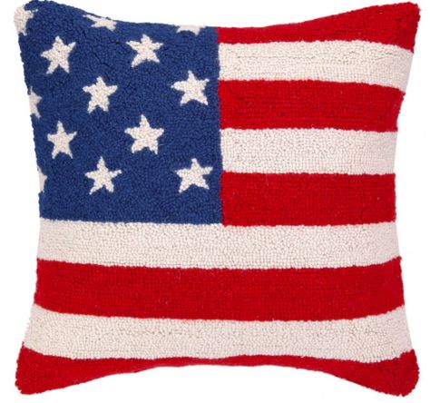 May the Fourth be with You | dormify.com American Flag Pillow, Hook Pillow, Flag Pillow, Retro Throw Pillows, Hooked Pillow, Textured Throw Pillows, Hooked Wool, Wool Throw Pillows, Throw Pillow Inserts