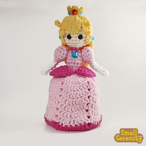 Crochet Princess Peach, Mr Dinkles, Elf Slippers, Crochet Princess, Flower Princess, Pink Head, Yarn Sizes, Crochet Free, Crochet Hook Sizes