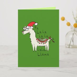 NicePuns: Designs & Collections on Zazzle Llama Funny, Llama Christmas, Airbnb Promotion, Funny Llama, Funny Greetings, Christmas Greeting Card, Foil Cards, Custom Greeting Cards, Christmas Greeting