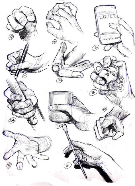 daily sketch 2102 by nosoart on deviantART Daily Sketch, Hand Gestures, Hand Drawing Reference, Hand Reference, Hands Holding, 캐릭터 드로잉, Hand Sketch, Figure Drawing Reference, Anatomy Art