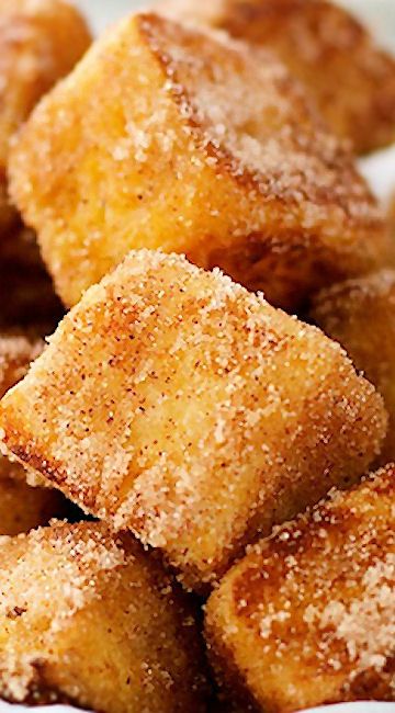 Cinnamon French Toast Bites Churro Bites, French Toast Bites, Cinnamon French Toast, Angel Food Cake, Breakfast Buffet, Toast Recipes, Angel Food, Food Cake, Breakfast Dishes