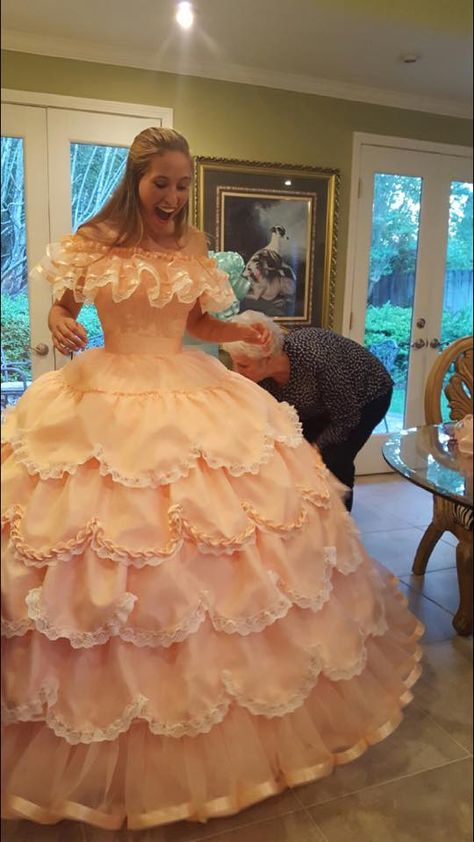 Princess Quinceanera Dresses, Southern Belle Dress, Belle Dresses, Big Dresses, Frilly Dresses, Girly Dresses, Maid Dress, Quince Dresses, Historical Dresses