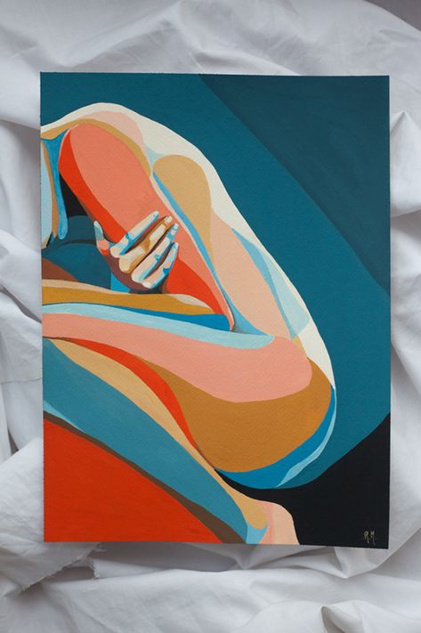 Art That Depicts Love, Painting Of A Body Aesthetic, Figurative Painting Acrylic, Abstract Art Illustration, Abstract Hand Painting, Body Illustration Art, Body Abstract Painting, Art Painting Ideas Aesthetic, Acrylic Body Painting