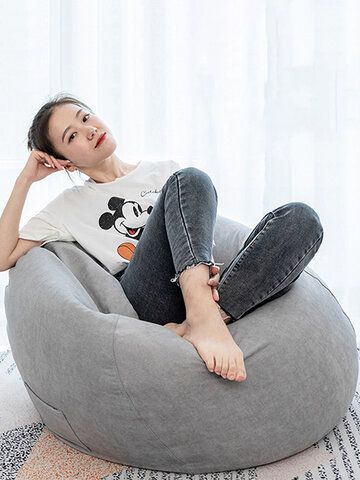 I found this amazing 90x110cm Big Bean Bag Chair Covers with Pocket Linen Bean Bag Chair Cover for Adult Home Indoor Bean with AU$33.99,and 14 days return or refund guarantee protect to us. --Newchic Soft Bean Bag, Tatami Living Room, Beige Sky, Big Bean Bags, Large Bean Bags, Bean Bag Chair Covers, Sofa Protector, Bag Chairs, Bean Bag Sofa