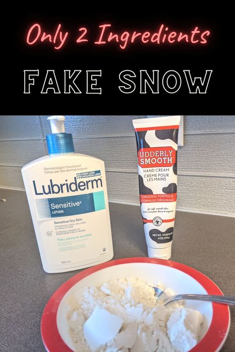 Play Snow Recipe, Fake Snow Recipe, Snow Sensory Bin, Make Fake Snow, Snow Sensory, Science Activities For Toddlers, Snow Recipe, Play Snow, Winter Wildlife