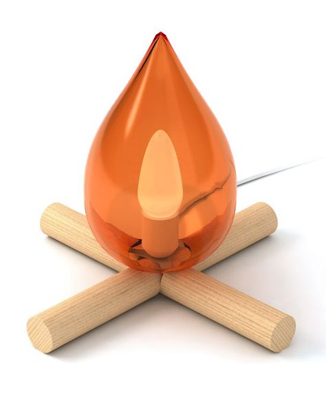 5.5 designers: fire kit Orange Amp, Orange Wood, Glass Lampshade, Beacon Of Light, Color Changing Lights, Cute Room Decor, Dream House Decor, Wooden Base, Wood Color