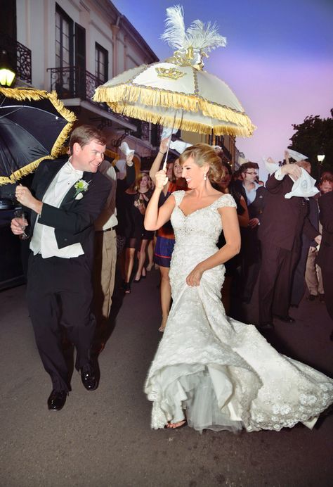 Love the second line umbrellas Second Line Wedding Umbrella, 2nd Line Umbrella New Orleans, Second Line Umbrella, Umbrella Decor, Wedding Umbrellas, Second Line Parade, Carnival Dancers, Wedding Umbrella, Old Hollywood Wedding