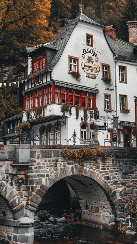 Old Restaurant Aesthetic, Small Town Cafe, Fairytale Pictures, Photography Restaurant, Travel Vision Board, Silky Legs, German Houses, Germany Vacation, German Architecture