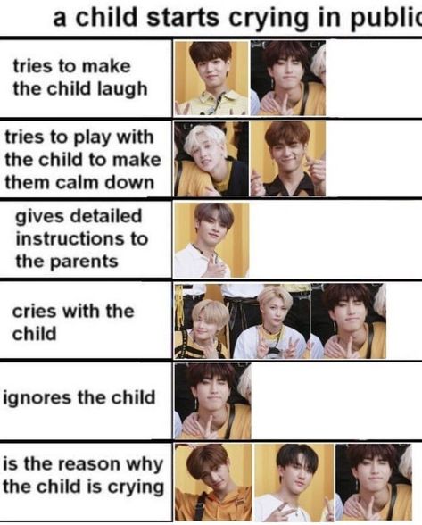 Crying Child, Skz Memes, Kids Laughing, Kids Groups, Funny Kpop Memes, Kids Board, Skz In Cute, Savage Kids, Kid Memes