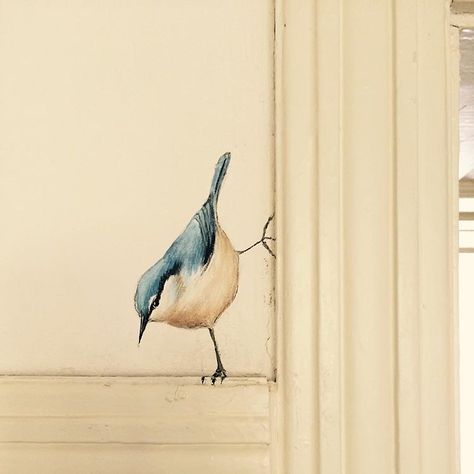 Animal Photos, Wall Paint, Bird Art, 인테리어 디자인, 그림 그리기, Design Interior, Decorative Painting, Home Deco, Home Projects