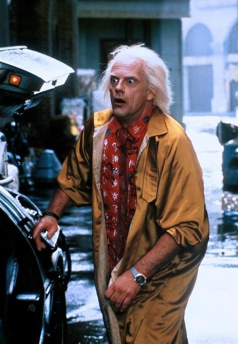 Christopher Lloyd as Dr. Emmett Brown . Back To The Future Characters, Back To The Future Doc Brown, Doc Brown Back To The Future, Inventor Character, Doc Back To The Future, Back To The Future Aesthetic, Back To The Future Wallpaper, Creator Archetype, Back To The Future Doc