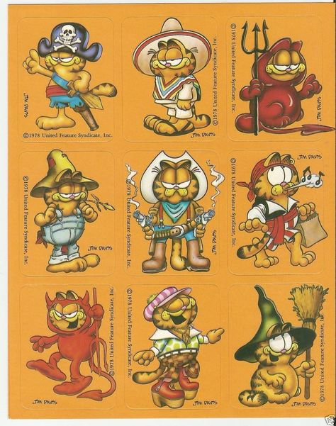 80s Garfield, Halloween Garfield, Garfield Painting, Garfield Tattoo, Garfield Art, Garfield Png Transparent, Vintage Garfield, Garfield Halloween, Garfield Vintage