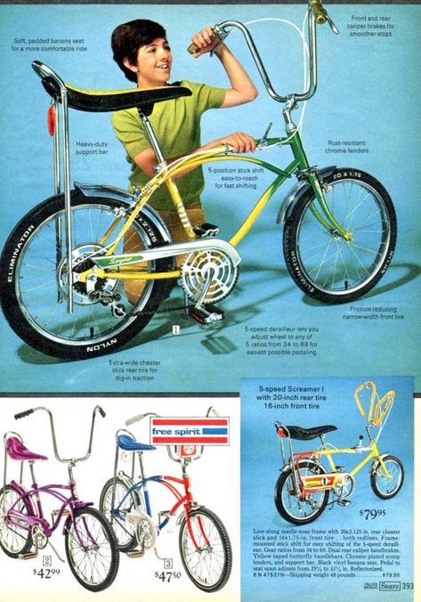 Sears Wish Book, Banana Seat Bike, Vw R32, Velo Vintage, Two Boys, Vintage Bikes, Vintage Bicycles, Childhood Toys, My Youth