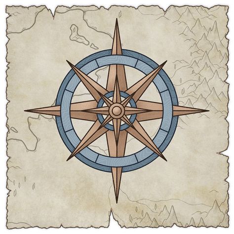 Compass Rose Drawing, Compass Artwork, Compass Drawing Tool, Map Effects, Make Drawing, Compass Drawing, Compass Art, Map Making, Map Compass