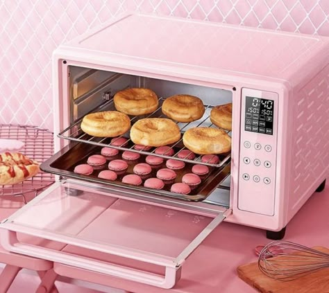 Mini Toaster Oven, Pink Toaster, Pink Kitchen Appliances, Camper House, Mini Toaster, Oven For Baking, Barbie Land, Rotisserie Oven, Easy Bake Oven