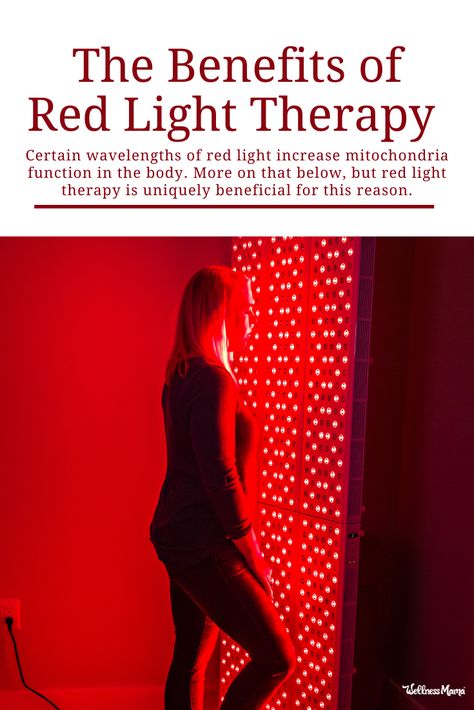 The Benefits of Red Light Therapy (Photobiomodulation) | Wellness Mama Certain wavelengths of red light increase mitochondria function in the body. More on that below, but red light therapy is uniquely beneficial for this reason. #redlighttherapy #photobiomodulation #joovv #bluelight #redlighttherapylight Red Light Therapy Benefits, Wellness Mama, Health Articles Wellness, Wellness Activities, Health And Wellness Quotes, Wellness Inspiration, Fitness Articles, Red Light Therapy, Alternative Health