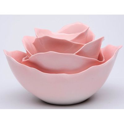 Features:Set of 5 bowlsHand-paintedUnderglazeGreat for any occasionProduct Type: Decorative BowlColor: PinkMaterial: PorcelainMaterial Details: Number of Plates or Bowls Included: 5+Shape: OvalStyle: ModernHoliday / Occasion: No HolidayComes With Stand: NoHanging Hardware Included: NoProduct Care: Hand wash onlyCountry of Origin: ChinaCountry of Origin - Additional Details: DS Primary Product Style: Country / FarmhouseDS Secondary Product Style: Classic FarmhouseDecorative Balls Included: NoNumb Pink Dinnerware, Mom Kitchen, Chip And Dip Sets, Pink Bowls, Serving Bowl Set, Flower Bowl, Pink Kitchen, Ceramic Set, Decorative Bowl