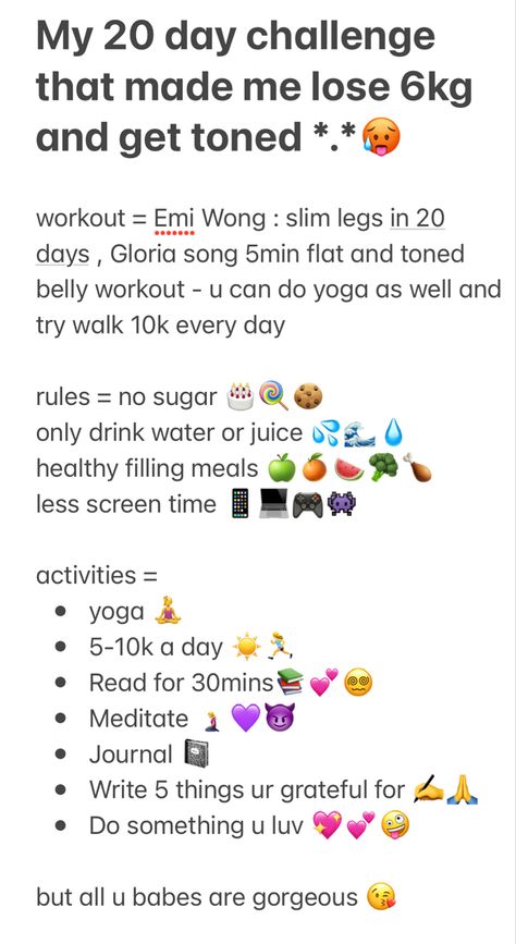 Gloria Song Workout, 20 Day Glow Up Challenge, 20 Day Workout Challenge, Gloria Song, Teen Workout Plan, Kpop Workout, Daily Workout Plan, Workouts For Teens, Workout Songs