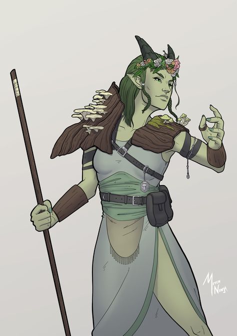 Druid Of Spores, Tiefling Druid, Dnd Druid, Creepy Costumes, D D Character Ideas, Fantasy Forest, Dungeons And Dragons Characters, Dnd Art, Fantasy Inspiration