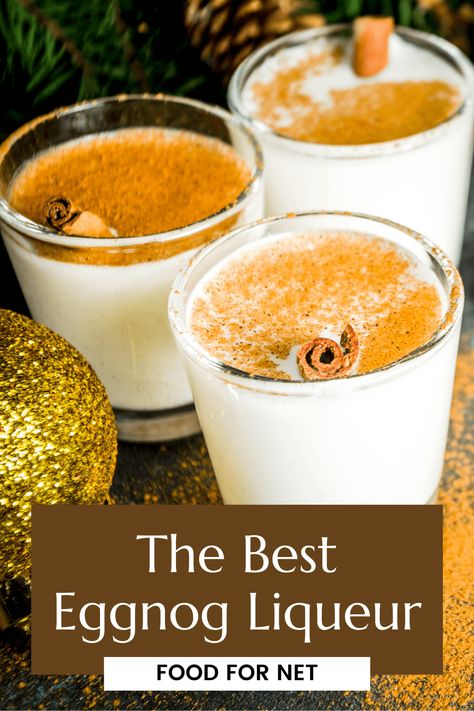 Why not make the season even more interesting with eggnog liqueur? It's a delicious cocktail ingredient that can even be enjoyed on its own. #eggnog #liqueur Egg Nog Liqueur Recipes, Eggnog Cocktail Recipe, Eggnog Cocktail, Eggnog Drinks, Liquor Recipes, Homemade Eggnog, Moonshine Recipes, Liqueurs Recipes, Egg Nog