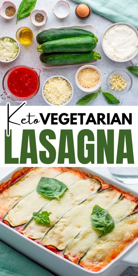 Enjoy all the flavors of traditional lasagna without the carbs with this delicious and healthy keto vegetarian lasagna recipe. Made with zucchini noodles and a rich tomato sauce, it's the perfect comfort food for any occasion. Keto Lasagna Recipe, Lasagna Zucchini, Lasagna Vegetarian, Lasagna With Zucchini Noodles, Vegetarian Lasagna Recipe, Traditional Lasagna, Keto Lasagna, Vegetarian Lasagna, Classic Lasagna