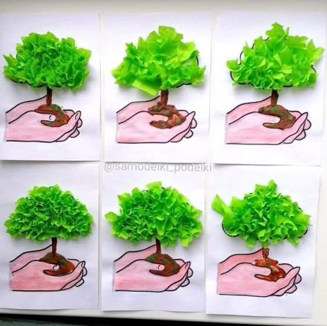 Earth Day Preschool Activities, Easter Office Decorations, Baby Dress Diy, Tree Decorations Ideas, Diy Preschool, Art Activities For Toddlers, Earth Day Crafts, Classroom Art Projects, Mothers Day Decor