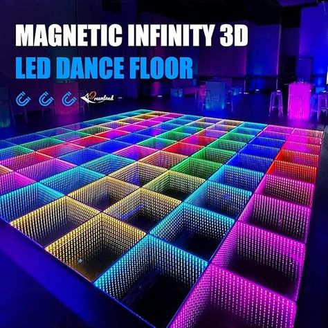 Amazon.com: Bonvenon Dance Floor Stage Lights Tempered (8 * 8ft) Glass with Flight Case Infinity Mirror Panel 3D Effect LED Dance Floor for Wedding Party (3D) (Magnetic) : Musical Instruments Dance Floor For Wedding, Mirror Infinity, Led Dance Floor, Panel 3d, Mirror Panel, 3d Mirror, Dance Floor Wedding, Stage Lights, Led Dance