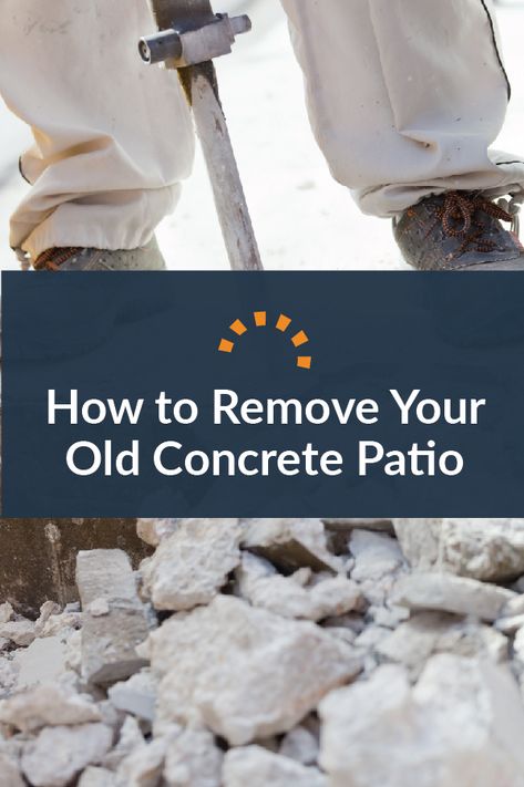 Breaking up concrete might not sound like a fun way to spend a weekend, but having a broken concrete patio is no fun either. If you have an old concrete patio that needs some major rehab, it’s possible to DIY the removal to make way for a new patio, garden or other usable space in your backyard. #patio #demolition #backyard Broken Concrete Patio, Concrete Backyard, Old Concrete, Broken Concrete, Slate Patio, Cement Patio, Canvas Drop Cloths, Build Outdoor Kitchen, Concrete Pad