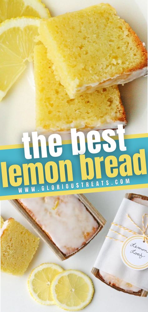 Lemon Tea Bread, Lemon Cream Cheese Bread, Easy Summer Breakfast, Easy Lemon Bread Recipes, Lemon Bread Recipe, Easy Lemon Bread, Dinner Biscuit, Lemon Bread Recipes, Bread Loaves