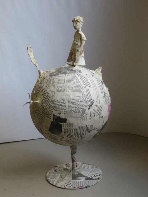 Paper Art Sculpture, Paper Mache Clay, Paper Mache Art, Paper Mache Sculpture, Paper Mache Crafts, The Little Prince, Paper Clay, Paper Sculpture, Diy Furniture Plans Wood Projects