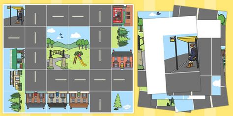 Bee Bot Road and Buildings Mat - activity mat, bee bot activities Bee Bot Activities, Bee Bot Mats, Transportation Activities, Primary Resources, Tech School, Activity Mat, Childrens Museum, Classroom Technology, Stem Activities