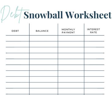 Free Printable Debt Snowball Worksheets to Payoff debt in 2022 Debt List Printable, Debt Snowball Worksheet Printable Free, Snowball Debt Worksheet Printable, Snow Ball Debt Worksheet, Dave Ramsey Debt Snowball Printable, Debt Snowball Tracker Free Printables, Snowball Method Pay Off Debt Printable, Free Debt Snowball Worksheet Excel, Debt Snowball Printable