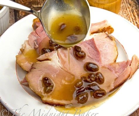 Raisin Sauce for Ham Raisin Sauce For Ham, Sauce For Ham, Ham Gravy, Raisin Sauce, Ham Sauce, Fresh Ham, Christmas Ham, Golden Raisins, Baked Ham