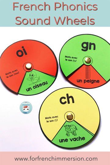 French Sounds, French Immersion Kindergarten, Teaching French Immersion, French Phonics, French Flashcards, Phonics Centers, Spin The Wheel, French Worksheets, French Teaching Resources