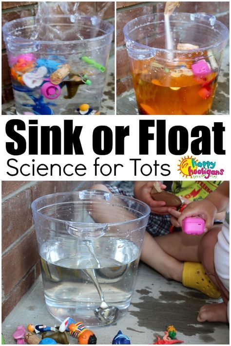 Sink Or Float Experiment, Float Or Sink, Physical Science Experiments, Science Activities For Toddlers, Science Experiments Kids Preschool, Pulau Tioman, Physical Science Activities, Science For Toddlers, Sink Or Float