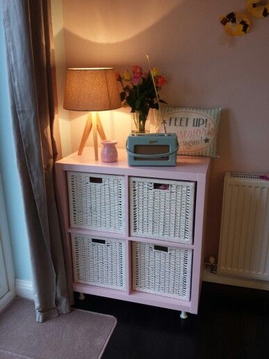 Pink kallax as a laundry basket and sorter Kallax Laundry, Ikea Kallax With Baskets, Pink Cube Storage, Pink Laundry Hamper, Pink Laundry Basket Hampers, 3 Basket Laundry Sorter, Laundry Sorter, Room Styling, Acrylic Toe Nails