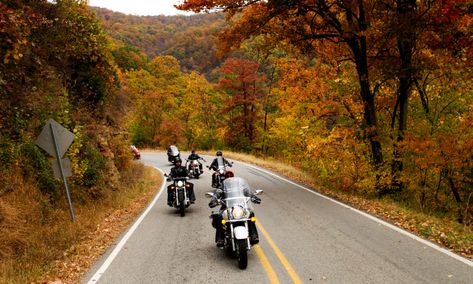 Groups Photo, Ozark National Forest, Ozark Mountains, Eureka Springs, Motorcycle Travel, Scenic Byway, Challenge Yourself, Scenic Routes, Fall Foliage