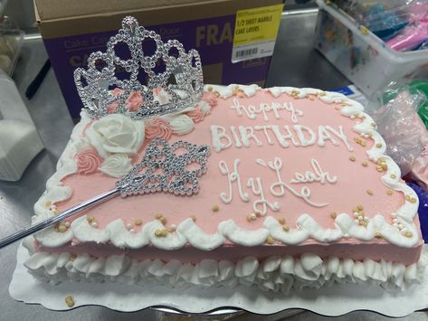 Walmart Cakes Designs, Princess Birthday Sheet Cake, Princess Sheet Cake, Walmart Cakes, Costco Cake, Slab Cake, Barbie Birthday Cake, Rectangle Cake, Birthday Sheet Cakes