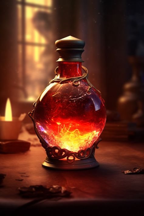 Healing Potions Aesthetic, Red Potion Aesthetic, Magic Potion Aesthetic, Potion Maker Aesthetic, Magic Potion Art, Fantasy Potions Bottles, Elixir Aesthetic, Potion Bottles Aesthetic, Alchemy Potions