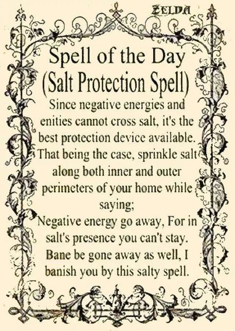 Salt protection spell Salt Protection Spell, Salt Protection, Protection Spell, Magic Spell Book, Under Your Spell, Magick Spells, Wiccan Spell Book, Witch Spell Book, Protection Spells