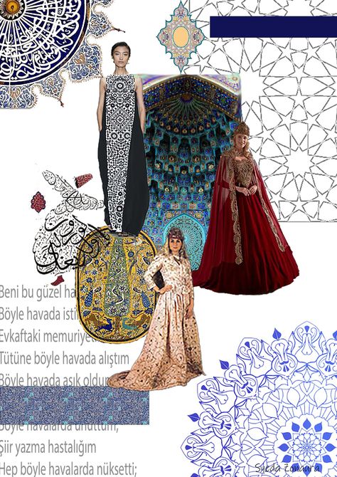 Mood Boards Fashion Design Ideas, Indian Mood Board, Theme Board Fashion Inspiration, Turkish Theme, Fashion Design Inspiration Board, Mood Board Fashion Inspiration, Fashion Show Themes, Fashion Portfolio Layout, Fashion Design Classes