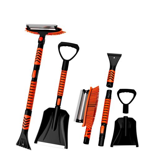 VOLTASK EXTENDABLE NON SCRATCH WINDSHIELD SQUEEGEE Snow Shoveling, Snow Rake, Snow Removal Equipment, Snow Shovels, Snow Equipment, Ice Scraper, Animal Experiences, Snow Blower, Car Windshield