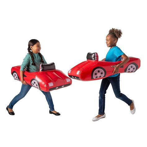 PRICES MAY VARY. It’ll be a fun day at the racetrack when kids play with this inflatable wearable – perfect for Halloween events or a racing-themed birthday party. Material: Vinyl. Size: Inflated, 3 ft. x 18" x 13". Vinyl. Inflated, 3 ft. x 18" x 13". It’ll be a fun day at the racetrack when kids play with this inflatable wearable – perfect for Halloween events or a racing-themed birthday party. Material: Vinyl. Size: Inflated, 3 ft. x 18" x 13", Count: 1 Race Car Costume, Hot Wheels Themed Birthday Party, Race Car Party Decorations, Movie Theme Birthday Party, Car Costume, Pool Toys For Kids, Hot Wheels Birthday, Car Birthday Theme, Race Car Birthday Party