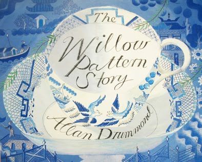 The Willow Pattern Story by Alan Drummond. Want this book! I love the Willow pattern Shang Dynasty, Blue Willow China, Willow House, Angel Jimin, Chinese Flower, Story Cover, Making Tea, Trade Books, Cover Illustration