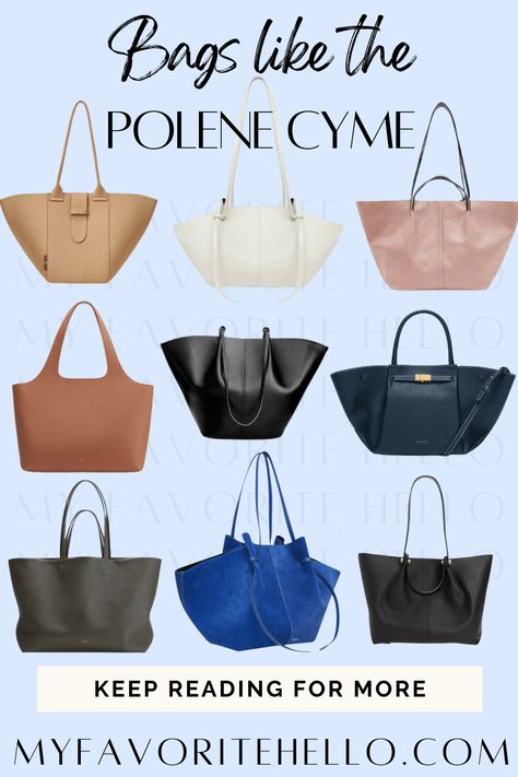 Everyday Bags like Polène Cyme Everyday Leather Tote Bag, Polene Bag Cyme, Polene Bag Outfit, Cyme Bag, Aesthetic Options, Polene Bag, Tote Bag Aesthetic, Everyday Tote Bag, Bag Aesthetic