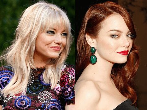 Going From Blonde To Red, From Red To Blonde Hair Before And After, From Blonde To Red Hair Before And After, Blonde To Auburn Before And After, Red Hair Woman Over 40, Blonde To Red Hair Before And After, Emma Stone Blonde, Red Roots, Red Hair Inspiration