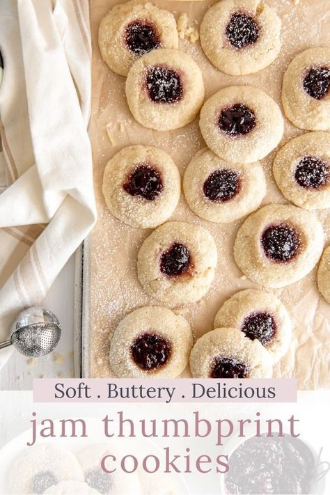 Thumbprint Cookies With Jam, Cookies Filled With Jam, Thumb Cookies Jam, Strawberry Jam Cookies Thumb Prints, Jam Cookies Thumbprint, Raspberry Oatmeal Bars, Raspberry Oatmeal, Jam Thumbprint Cookies, Holiday Baking List