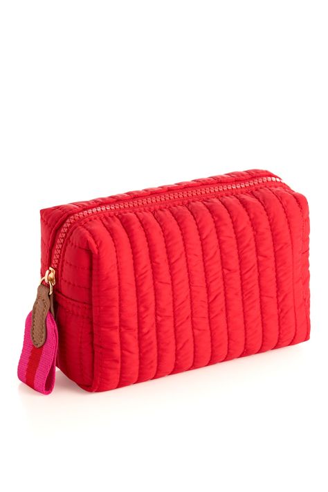 Perfect your on-the-go lifestyle with Shiraleah's Ezra Small Boxy Cosmetic Pouch. This pouch features a quilted nylon body and a boxy silhouette, perfectly matching the material throughout Shiraleah's Ezra collection. This handy pouch is perfect for storing your makeup, toiletries or any odds and ends that you may need during travel or on a daily basis. Pair with other items from Shiraleah to complete your look! Features a top zip closure, 1 inner zip pocket, and 1 inner slip pocket Shiraleah is Fancy Shop, Large Cosmetic Bag, Velvet Heart, Odds And Ends, Small Pouch, Free People Shoes, Ankle Boots Flat, Small Pouches, Fashion Jewelry Earrings