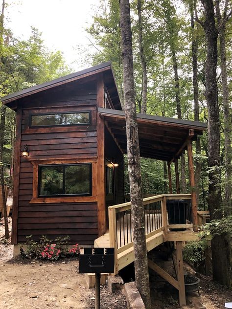 Theodore Tiny Cabin- RRG Hot tub! No cleaning fee! - Tiny houses for Rent in Powell County, Kentucky, United States - Airbnb Daniel Boone National Forest, Tiny Houses For Rent, Red River Gorge, Daniel Boone, Tiny Cabin, House Beds, Tiny House Cabin, Small Cabin, Cabin In The Woods