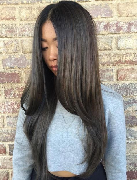 Asian Long Straight Hairstyle Haircuts For Long Straight Hair, Long Layered Haircuts, Haircuts Straight Hair, Long Layered Hair, Haircuts For Long Hair, Long Straight Hair, Asian Hair, Long Hairstyles, Long Hair Cuts